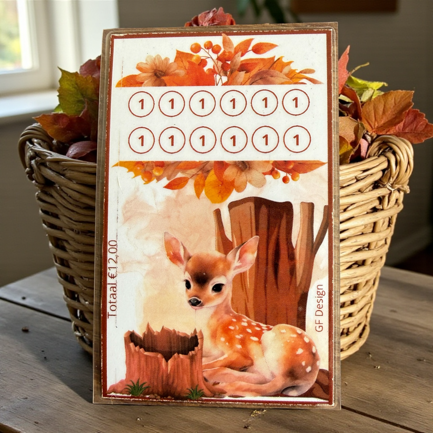 Cash Stuffing Challenge Waldtiere – Sparkarten A7 (Einzeln oder Set)