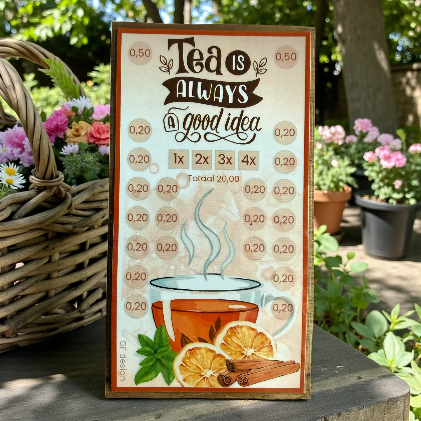 Cash Stuffing Challenge Tea - Savings Cards A6 (Loose or Set)