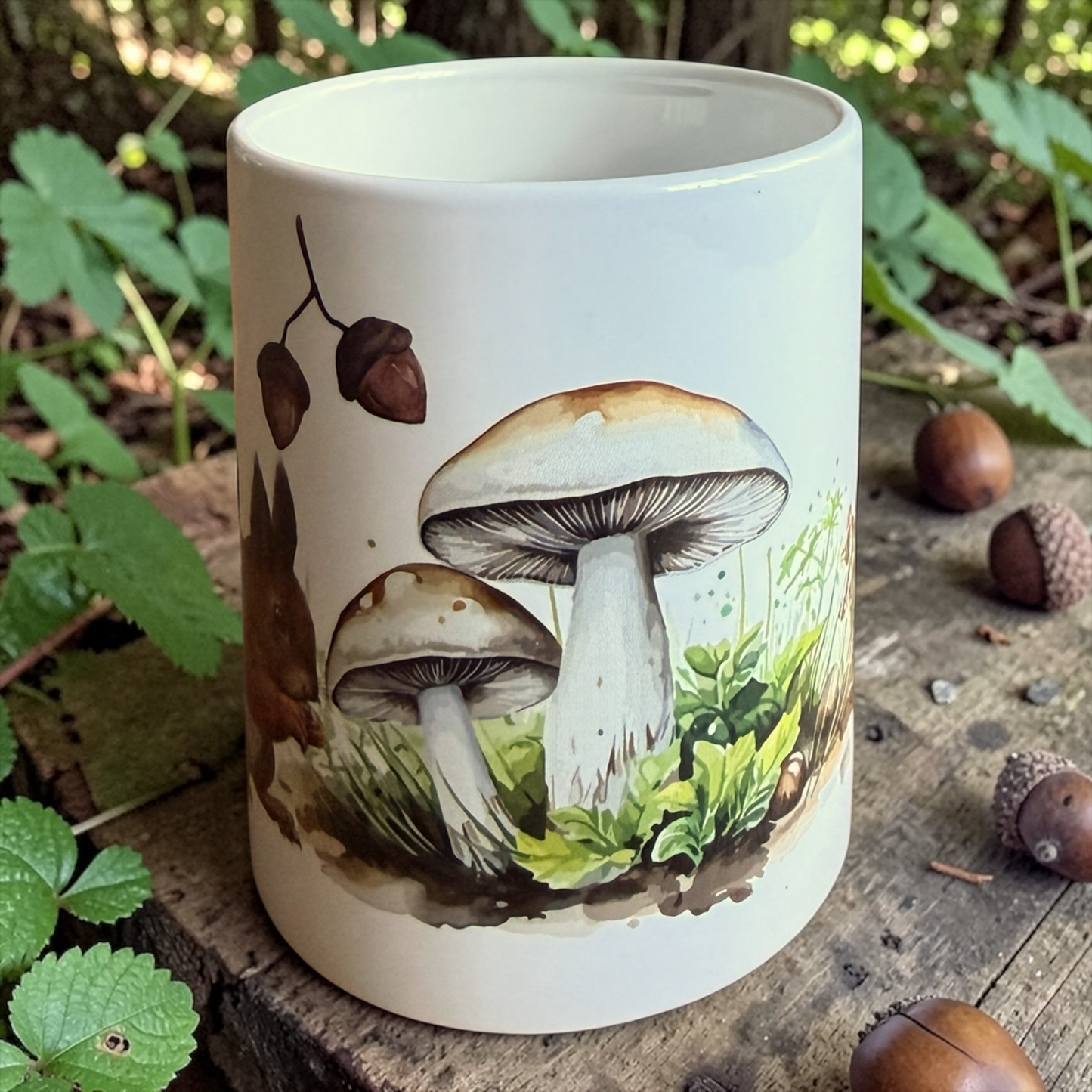 Herfstmok 325ml volledig design eekhoorn egel paddestoelen bosdieren GFDesignNL