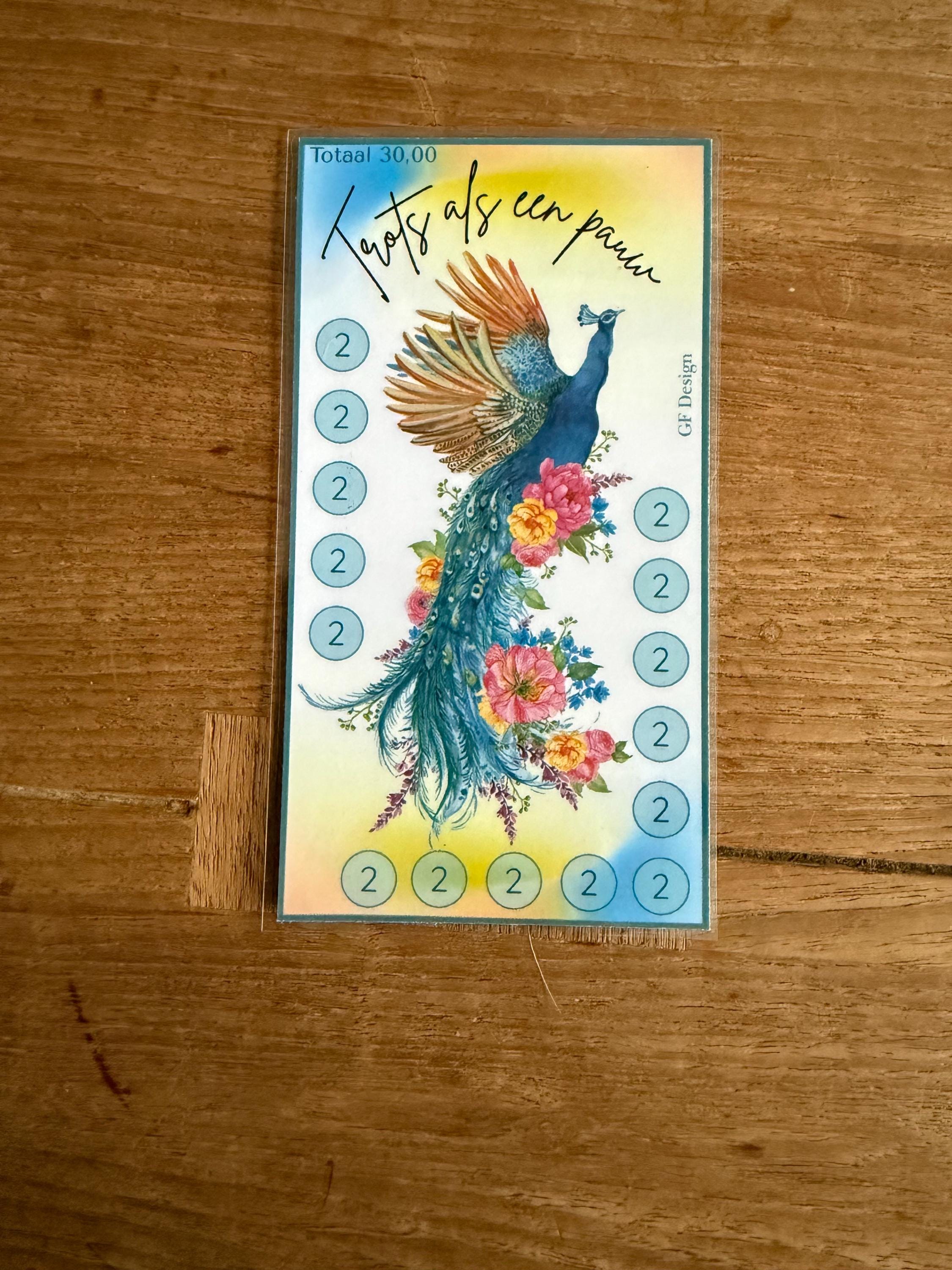 Cash stuffing challenge A6 Pauwen