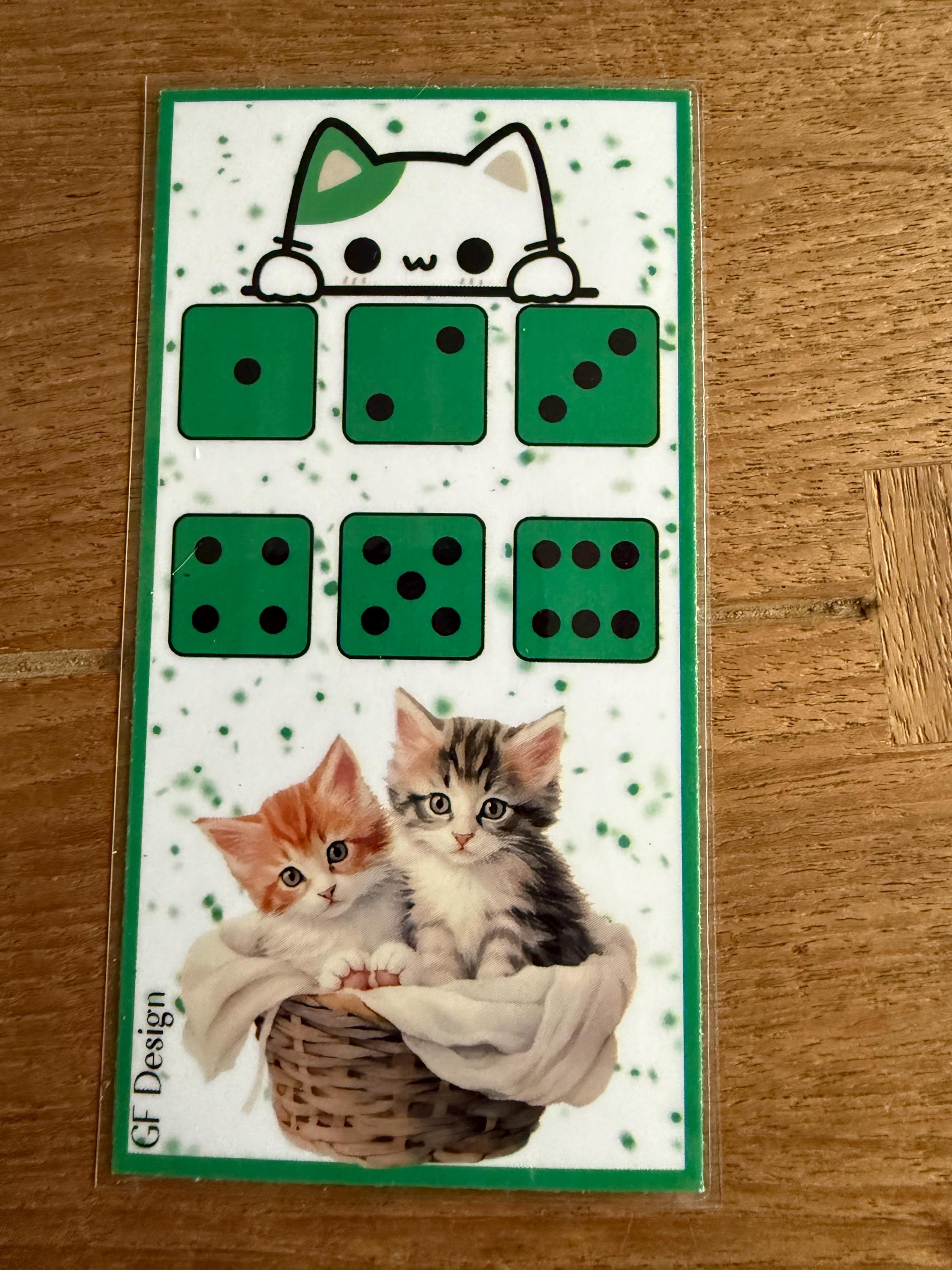 Dobbel cash stuffing challenge poesjes