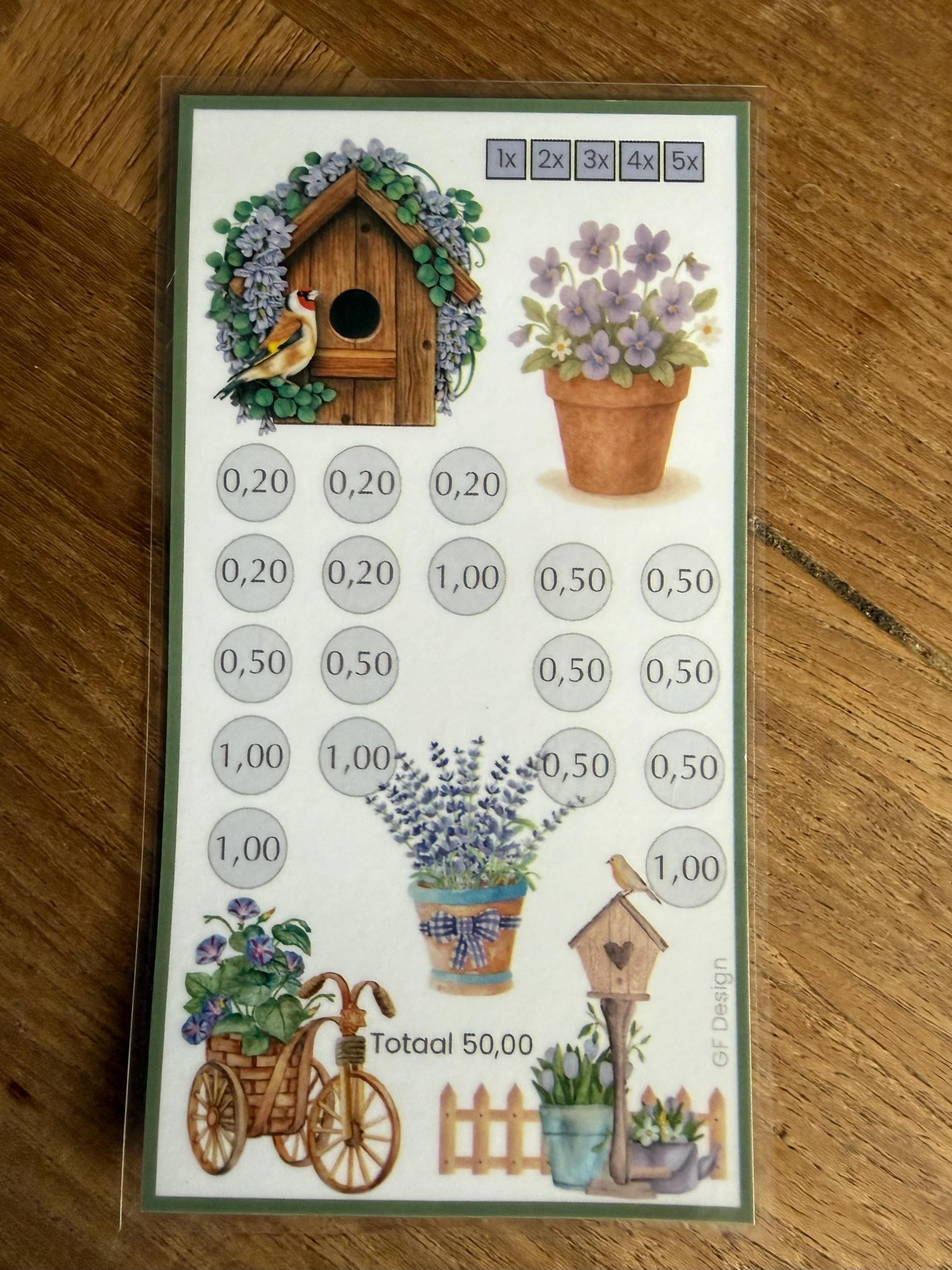 Cash Stuffing Challenge Floral