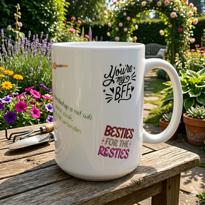 Vriendschap Koffiemok 325ml 'Besties Forever' | GFDesignNL