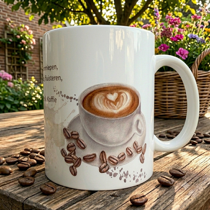 Grappige Koffiemok 325ml 'Niet Zeuren, Dus SSSSTT!!!!' | GFDesignNL