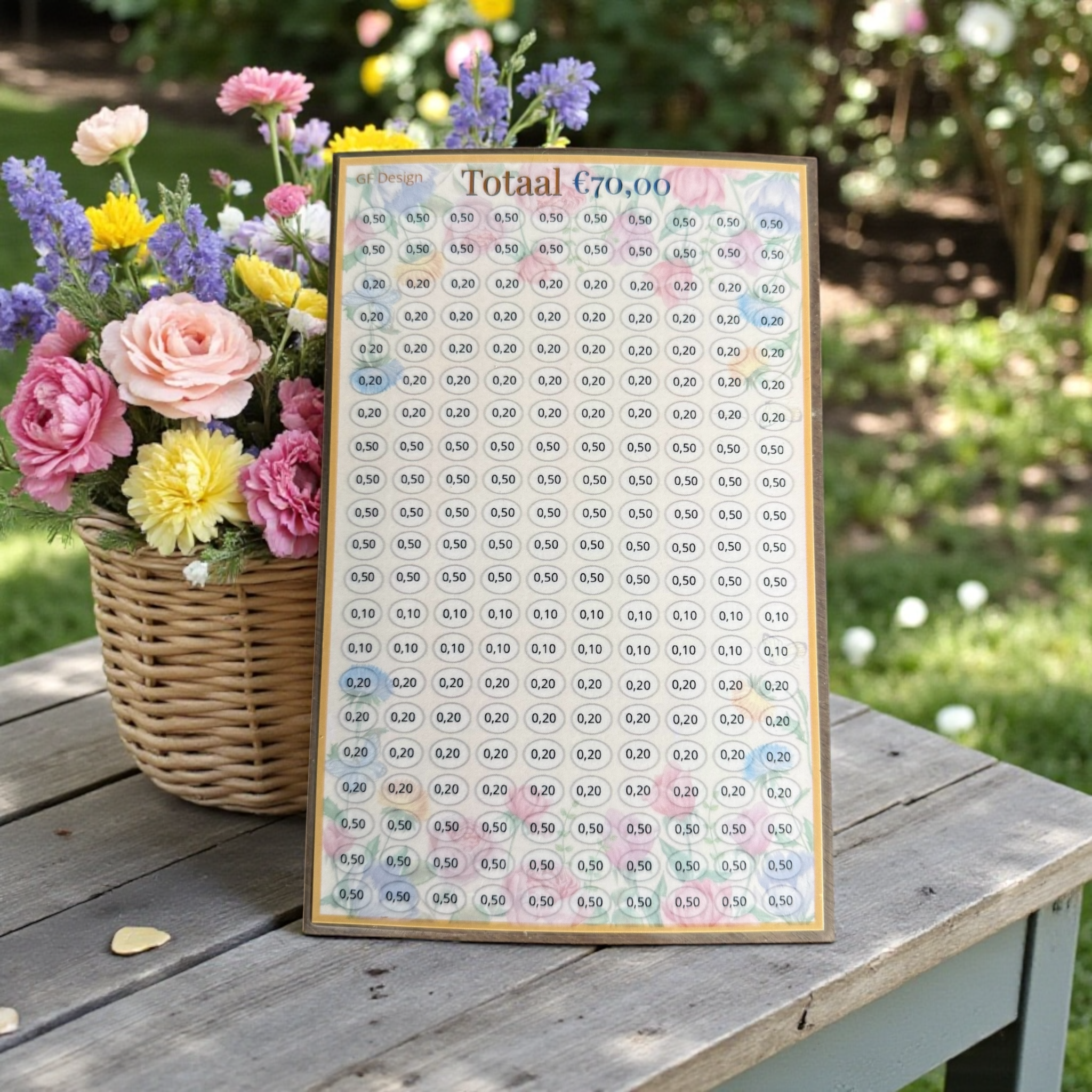 A5 Cash stuffing challenge Kleingeld