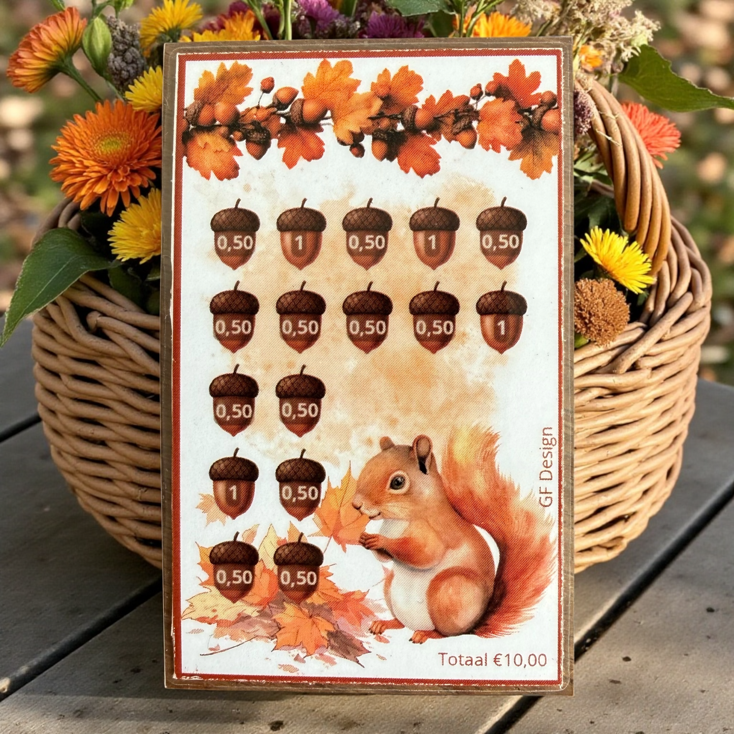 Cash Stuffing Challenge Waldtiere – Sparkarten A7 (Einzeln oder Set)
