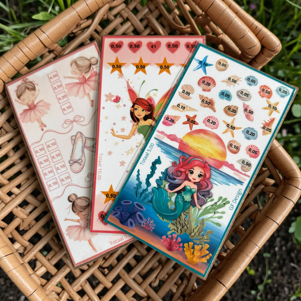 Cash stuffing challenge A6 kids Varia Girls