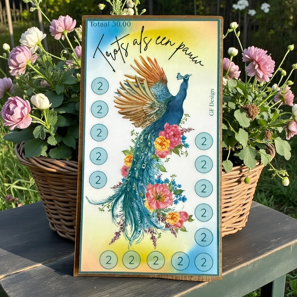 Cash stuffing challenge A6 Pauwen