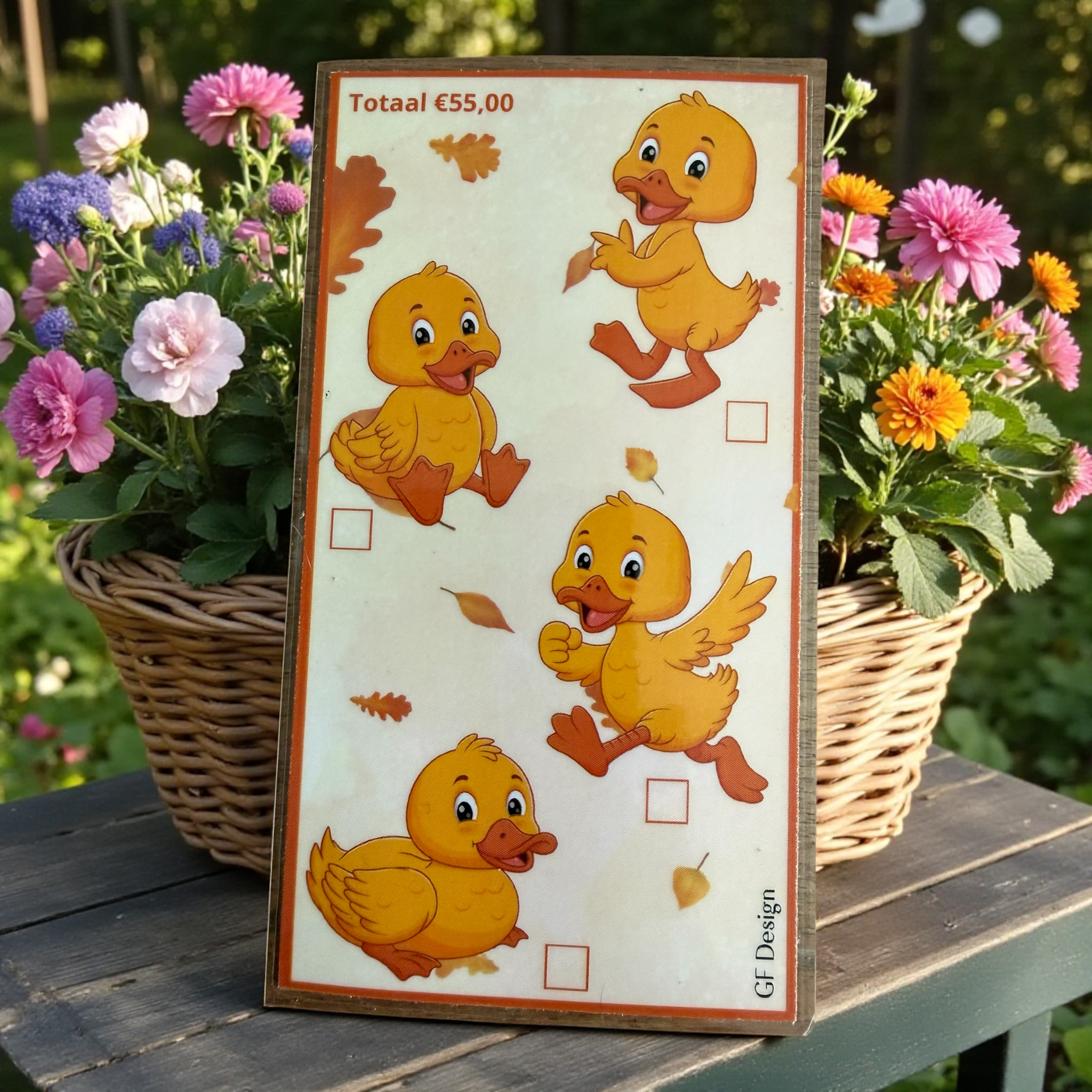 Cash Stuffing Challenge Eendjes Dobbelen - Spaar €55