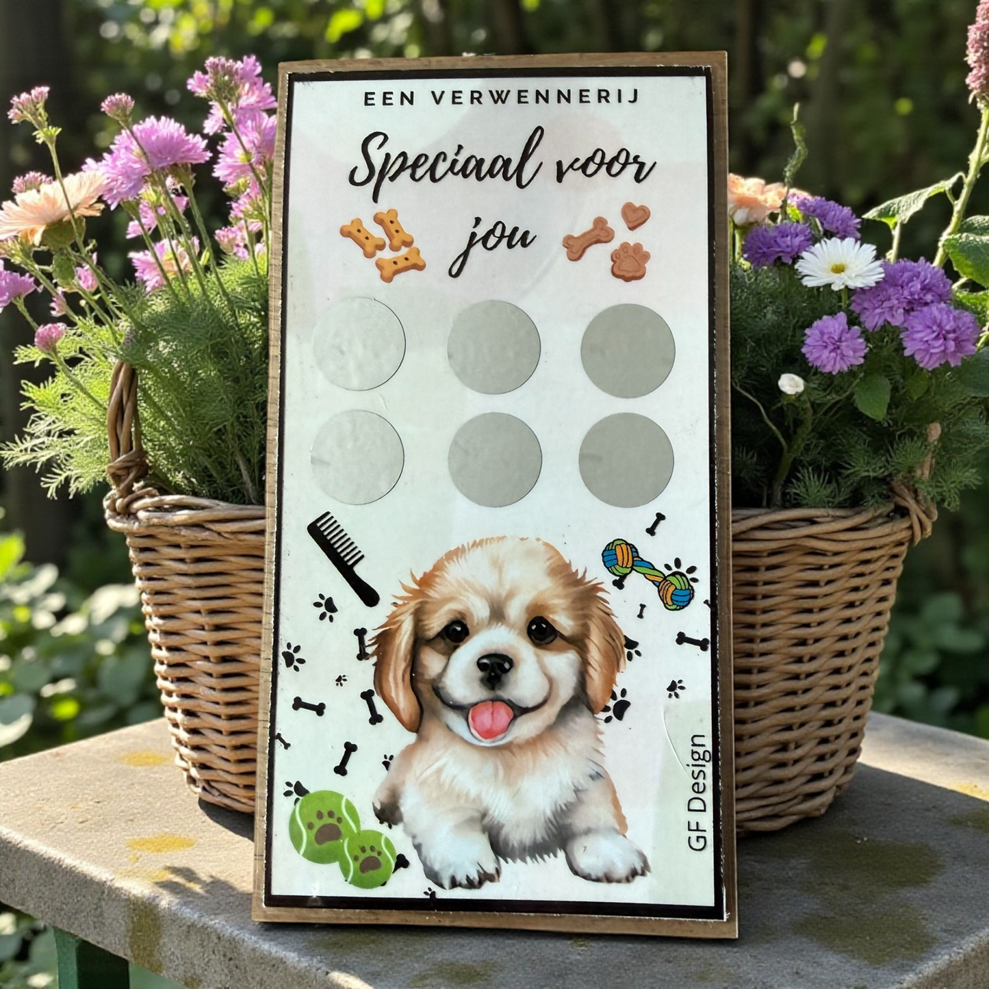 Cash Stuffing Challenge Nieuwe Hond - Spaarkaarten A6 (Los of Set)