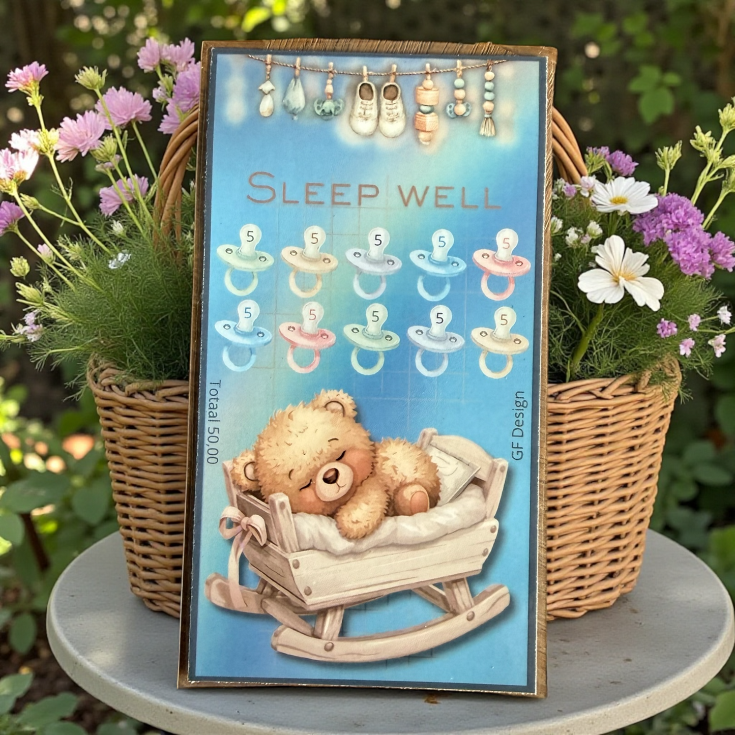 Sparbuch Pasgeboren Baby - Cash Stuffing Challenge Set (3 Stück)
