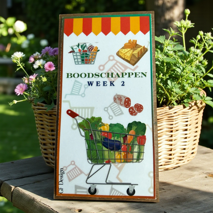 Boodschappen Budget Planner - Cash Stuffing Challenge Kaart