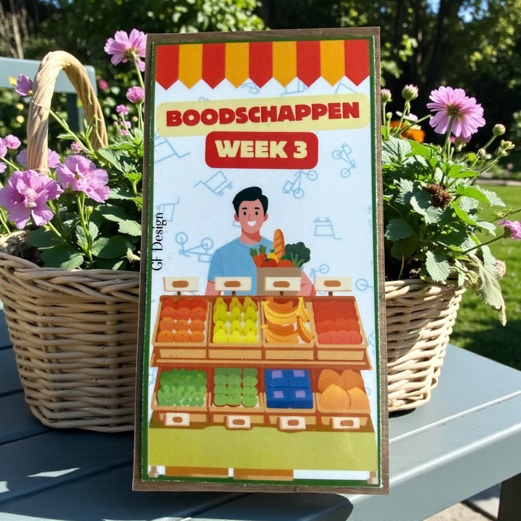 Boodschappen Budget Planner - Cash Stuffing Challenge Kaart