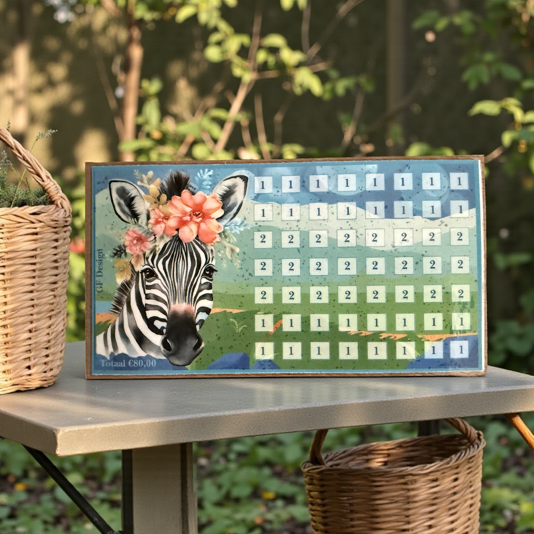 Cash Stuffing Challenge The Wild - Set van 3 Spaarkaarten met Wilde Dieren