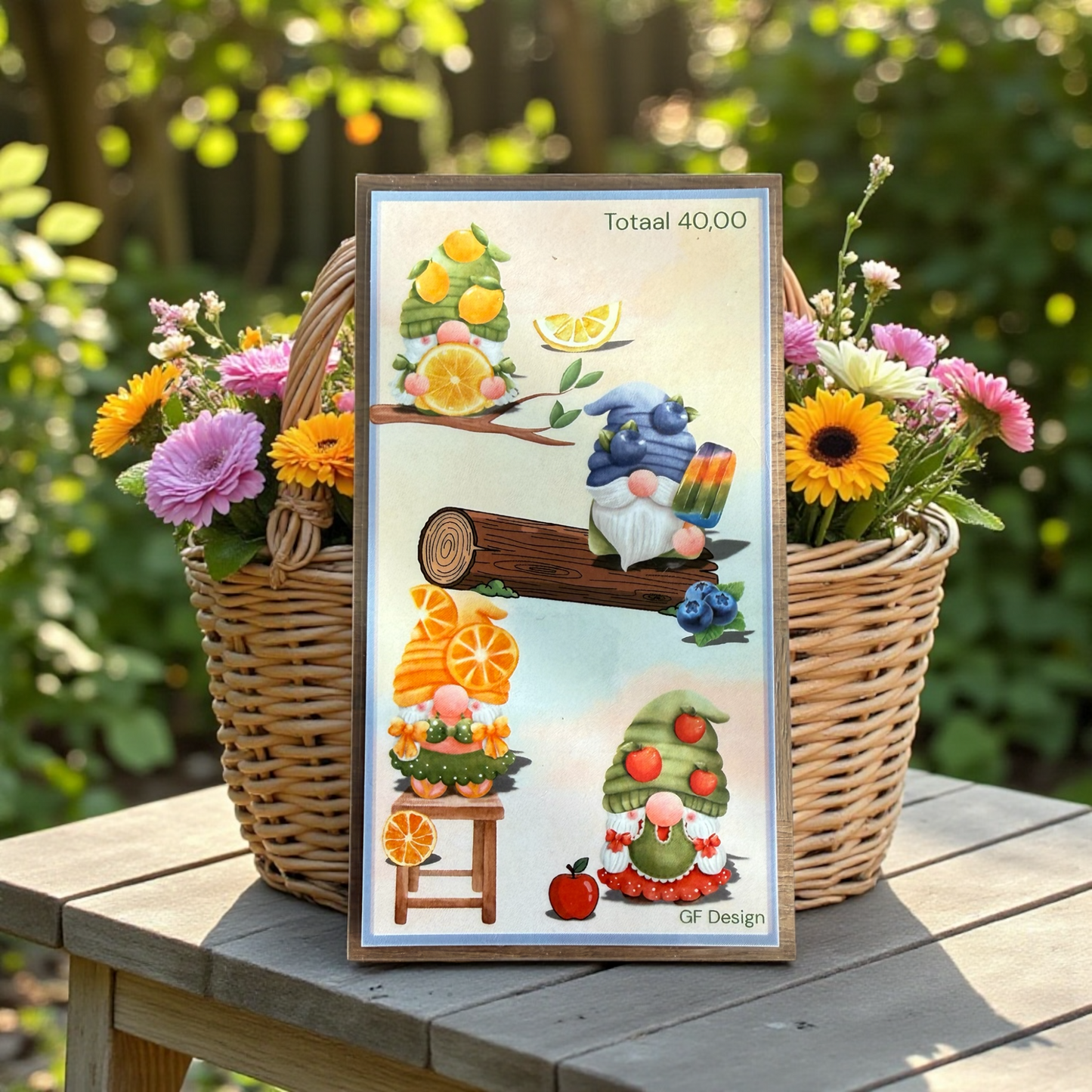 Cash Stuffing Challenge Gnomen Serie - 5 Spaarkaarten Sets