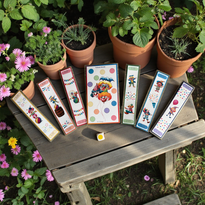 Cash Stuffing Challenge Clowns - Kleuren Dobbel Set A6 + 6 Stroken 60 Euro