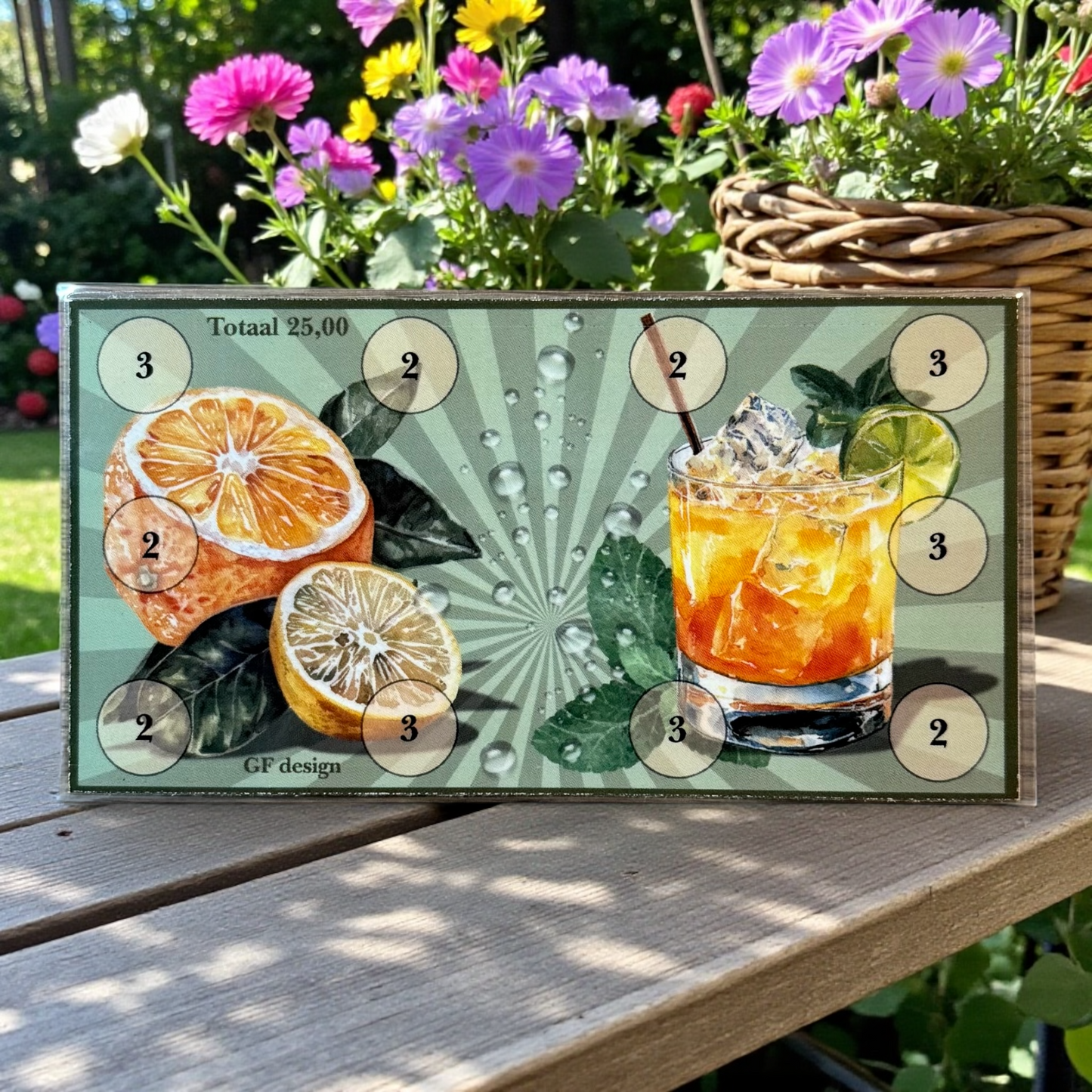 Cash Stuffing Challenge Fruity – Sparkarten A6 (Einzeln oder Set)