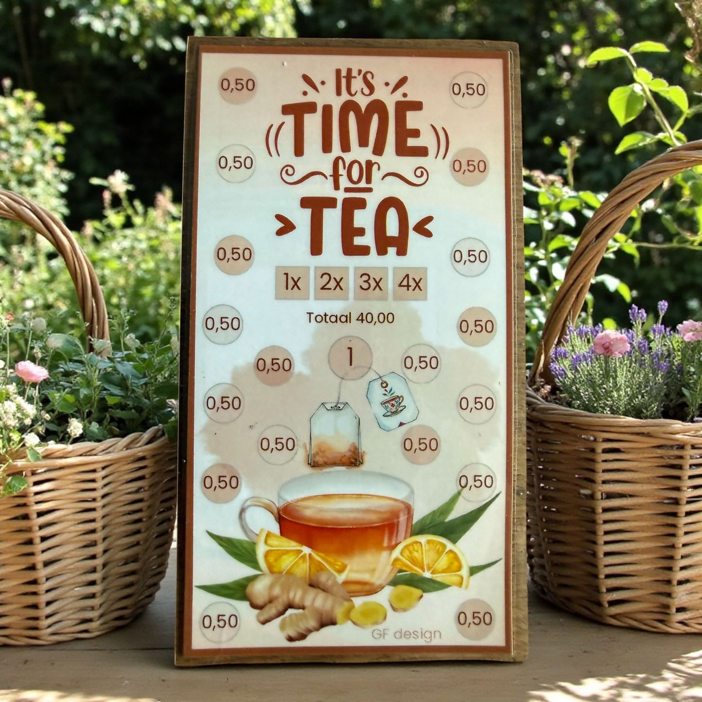 Cash Stuffing Challenge Tea - Savings Cards A6 (Loose or Set)