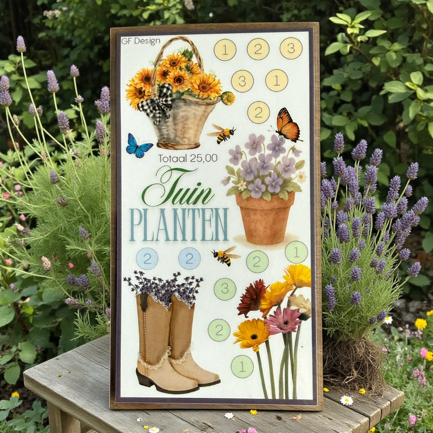 Cash Stuffing Challenge Blumen & Pflanzen - Sparkarten A6 (Einzeln oder Set)