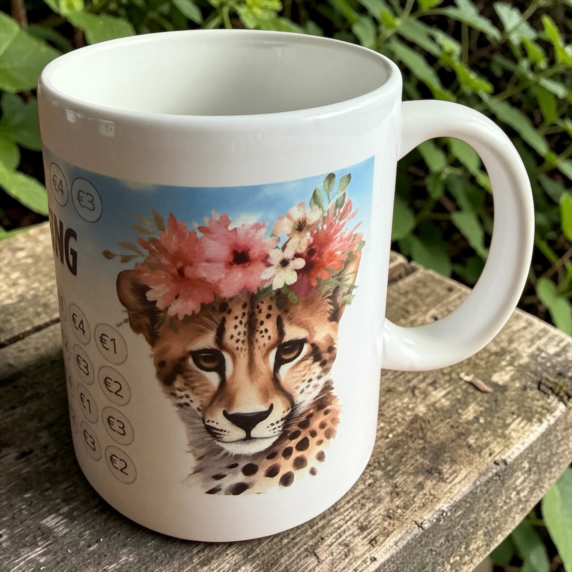 Cash stuffing challenge mok  luipaard GFdesignNL