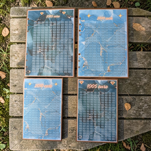 Cash Stuffing Spaarkaart A5 – Dagje Uit (€1005 of €2010)