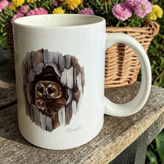 Wijze Uilen Koffiemok 325ml | Design GFDesignNL