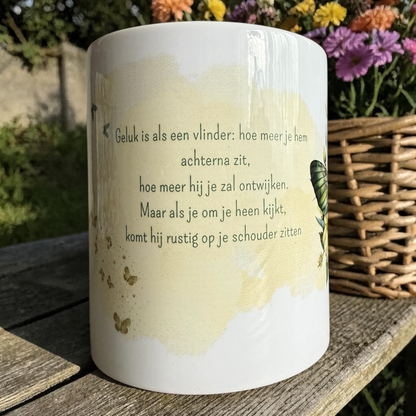 Vlinders Koffiemok 325ml - Keramisch | GFDesignNL