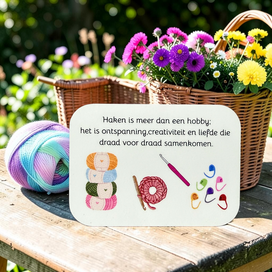 Lieve Koelkastmagneet 'Haken is Meer dan een Hobby' | GFDesignNL