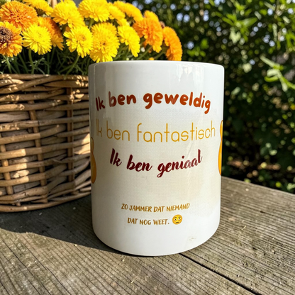 Grappige Koffiemok 325ml 'Ik Ben Geweldig' | GFDesignNL