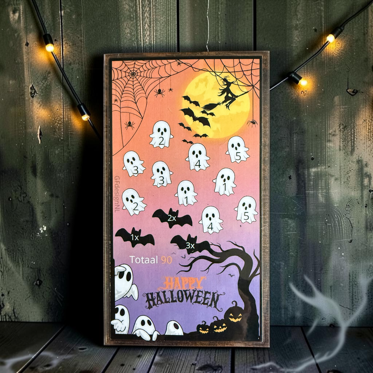Halloween Cash Stuffing Challenge Kaarten A6 – Set van 3