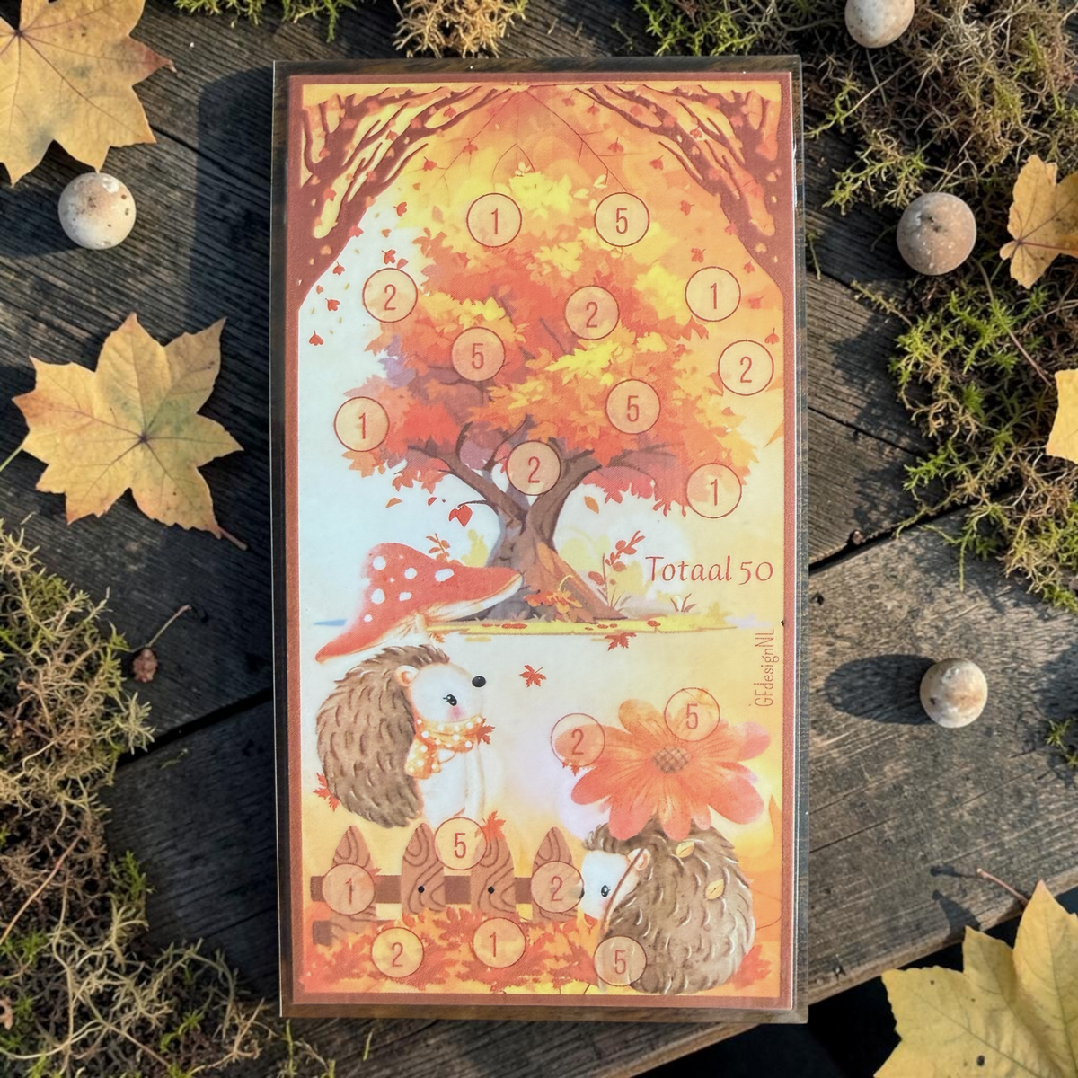 Herfst Cash Stuffing Challenge A6