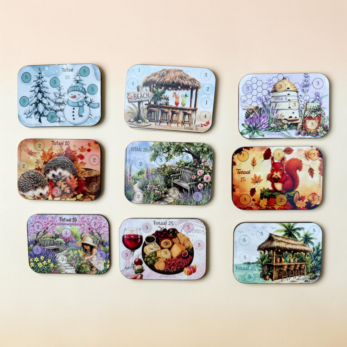 Beach Bar cash stuffing magneet – spaarchallenge €15
