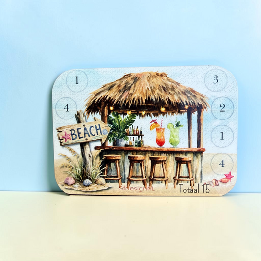 Beach Bar cash stuffing magneet – spaarchallenge €15