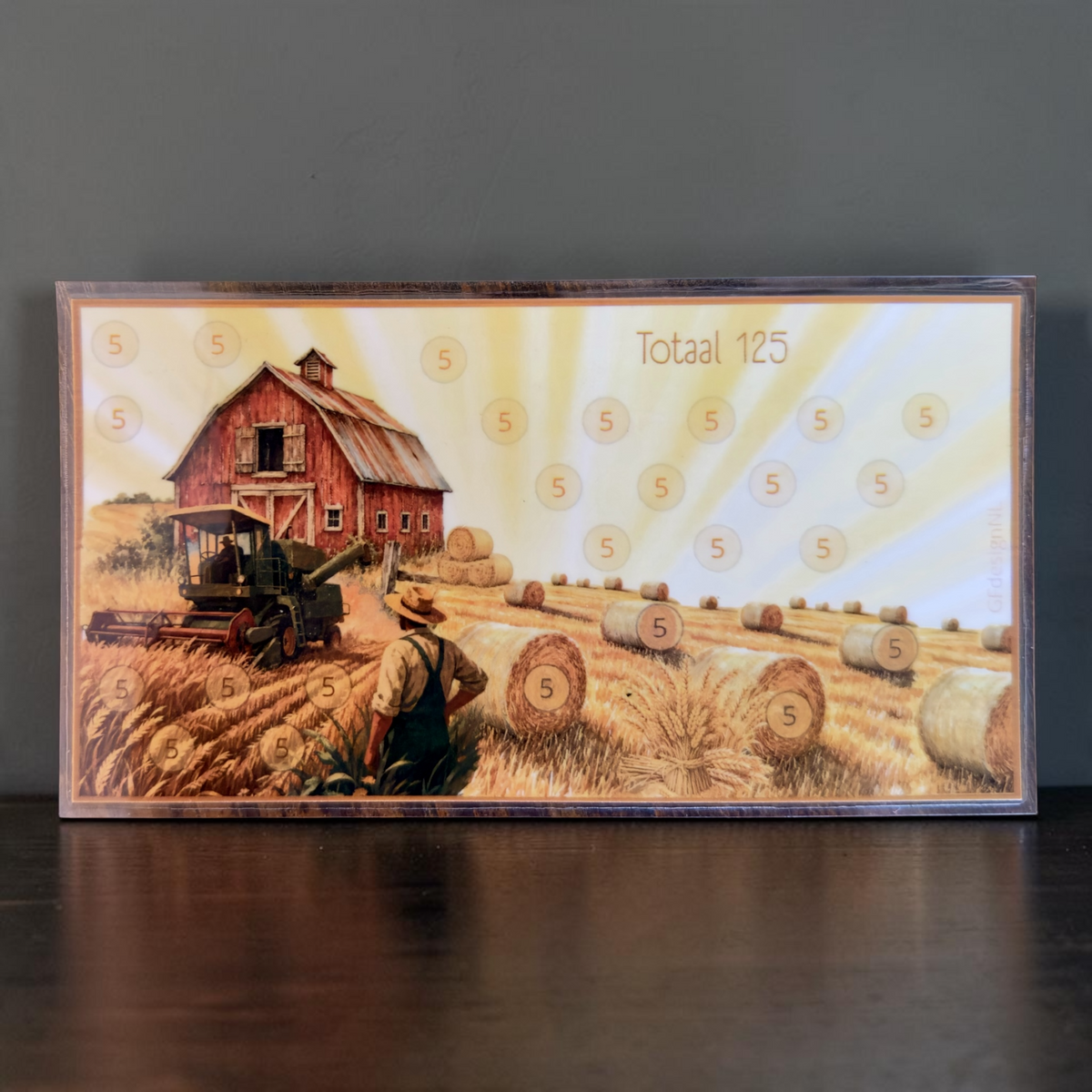 Boerderij spaarkaarten A6 – Cash stuffing €60, €100 en €125