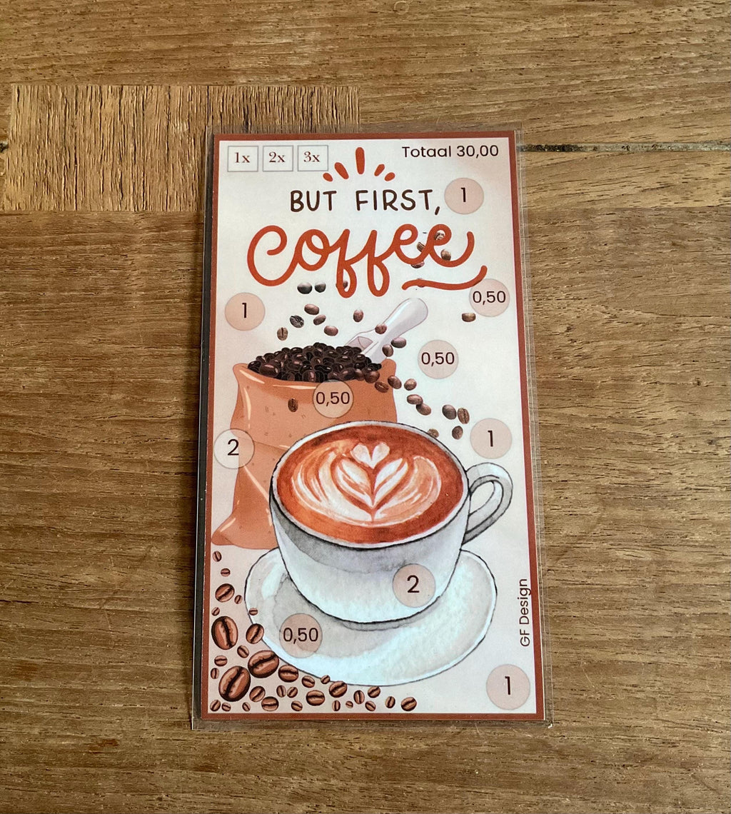 Cash stuffing challenge Koffie