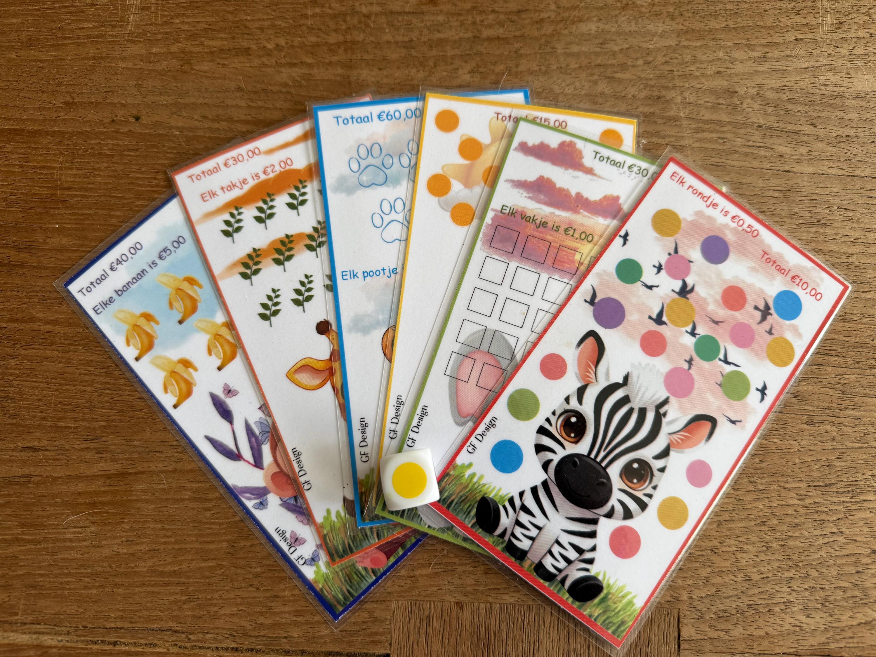 Cash stuffing challenge dierentuin dieren dobbel