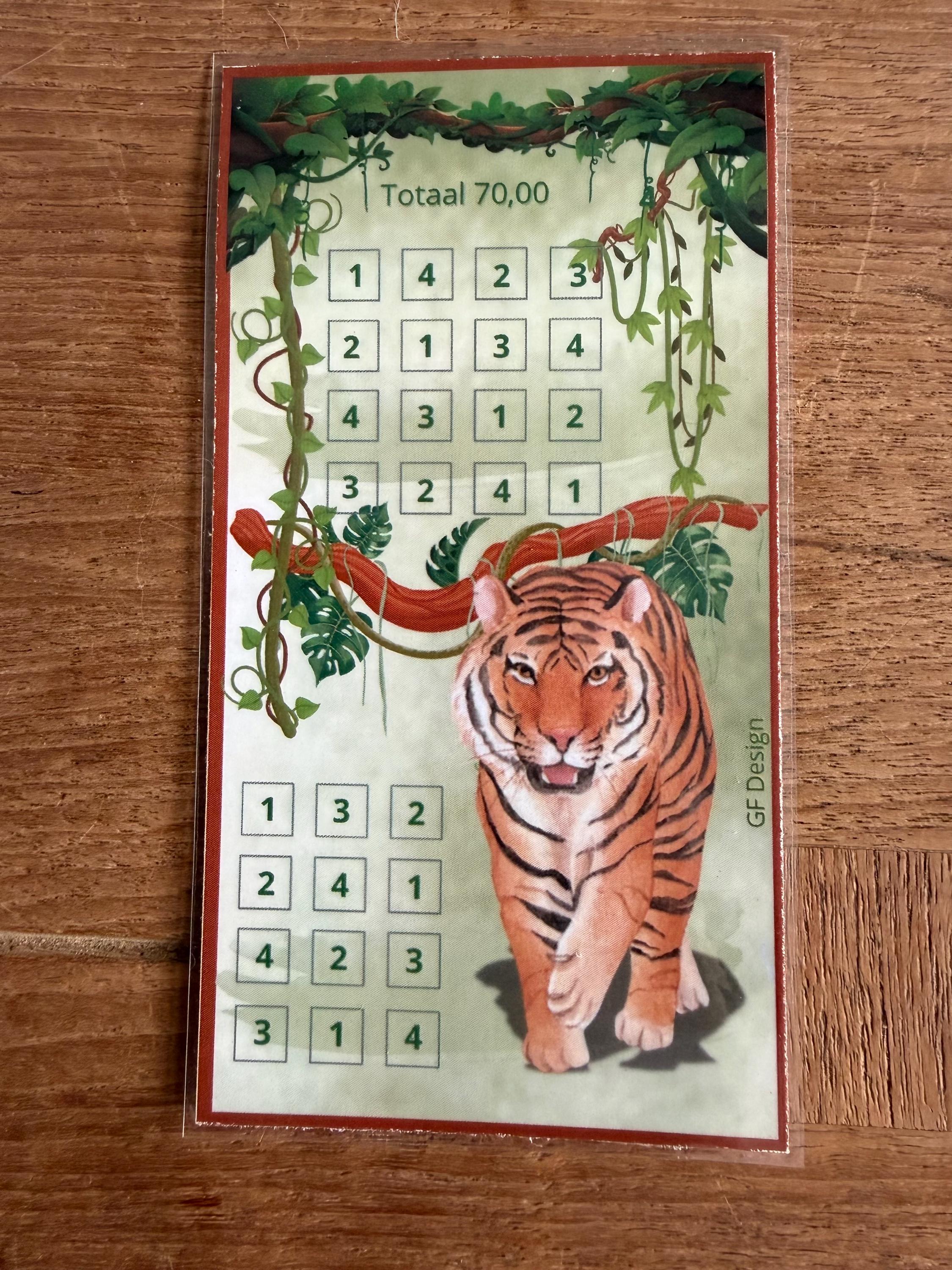 Cash stuffing challenge A6 The Tiger