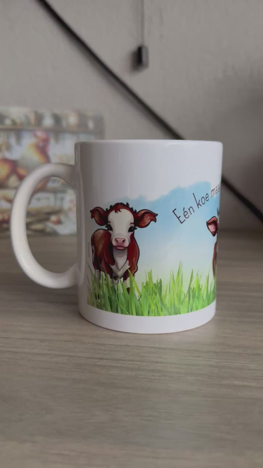 Koeien Koffiemok 325ml - Schattig Koeienmotief | GFDesignNL